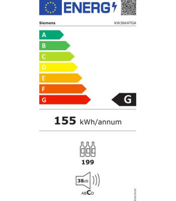 Siemens KW36KATGA - Fritstående vinkøleskab