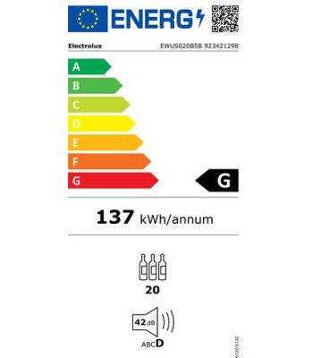 Electrolux EWUS020B5B - Fritstående vinkøleskab