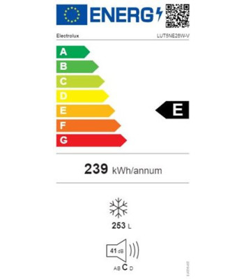 Electrolux LUT5NE26W - Fritstående fryseskab