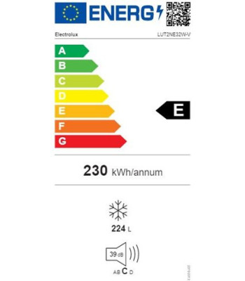 Electrolux LUT2NE32W-V - Fritstående fryseskab