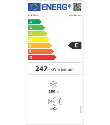 Gorenje FN619EABK6 - Fritstående fryseskab