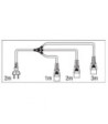 Schuko - 3 x IEC 1+2+3 meter