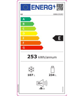 LG GBB61DSJEC - Fritstående kølefryseskab
