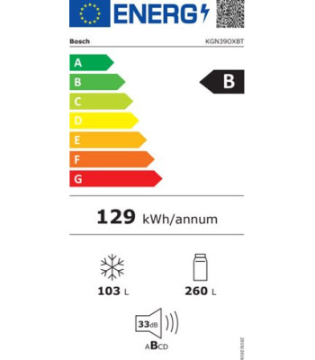 Bosch KGN39OXBT - Fritstående kølefryseskab