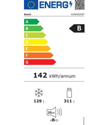 Bosch KGN49OXBT - Fritstående kølefryseskab