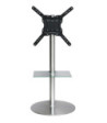 Sinox StandView TV gulvstand med drejbar top. 26"-65". Alu finish