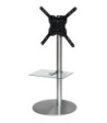 Sinox StandView TV gulvstand med drejbar top. 26"-65". Alu finish