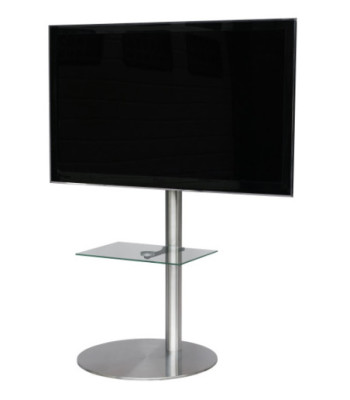 Sinox StandView TV gulvstand med drejbar top. 26"-65". Alu finish