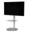 Sinox StandView TV gulvstand med drejbar top. 26"-65". Alu finish