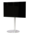 Sinox StandView TV gulvstand med drejbar top. 26"-65". Alu finish