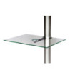 Sinox hylde til Sinox StandView TV gulvstand. Glas