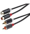 Skytronic Adapter S-VHS hun til phono han