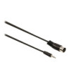 Audiokabel DIN 1 m Sort