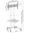 Mobile TV-stand  32-65