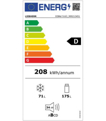 Liebherr ICBNd 5163-20 001 - Integrerbart kølefryseskab