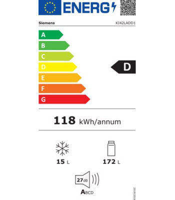 Siemens KI42LADD1 - Integrerbart køleskab med fryseboks