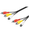 Goobay A/V kabel - 3 x RCA han - 3 x RCA han