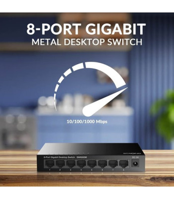 Strong switch 8 Gigabit ports metal - Switch