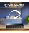 Strong switch 8 Gigabit ports metal - Switch
