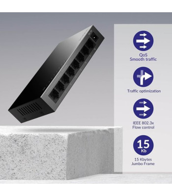 Strong switch 8 Gigabit ports metal - Switch