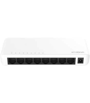 Strong switch 8 Gigabit ports plastic white - Switch