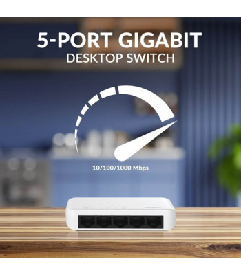 Strong switch 5 Gigabit ports plastic - Switch