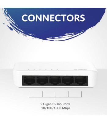 Strong switch 5 Gigabit ports plastic - Switch