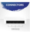 Strong switch 5 Gigabit ports plastic - Switch