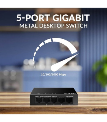 Strong switch 5 Gigabit ports metal - Switch