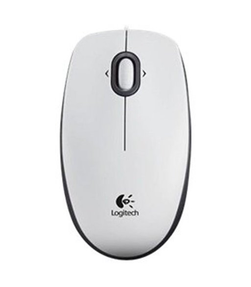 Logitech B100 Optisk Kabling Hvid