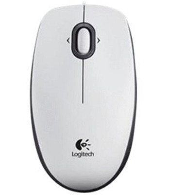 Logitech B100 Optisk Kabling Hvid