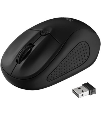 TRUST PRIMO WIRELESS MOUSE - MATT BLACK - Trådløs mus