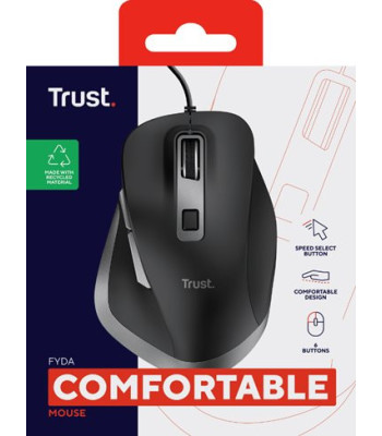 TRUST FYDA MOUSE ECO - Ergonomisk mus