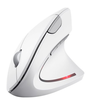 TRUST VERTO WIRELESS ERGO MOUSE - WHITE - Trådløs mus
