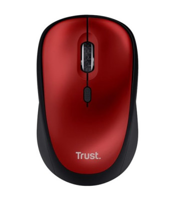TRUST YVI+ WIRELESS MOUSE ECO RED - Trådløs mus