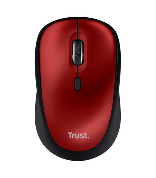 TRUST YVI+ WIRELESS MOUSE ECO RED - Trådløs mus