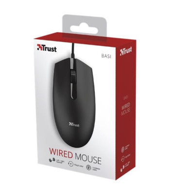 TRUST BASI WIRED MOUSE - Mus