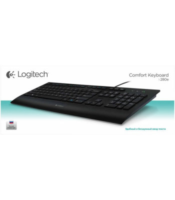 Logitech Corded K280e Tastatur Kabling Nordisk