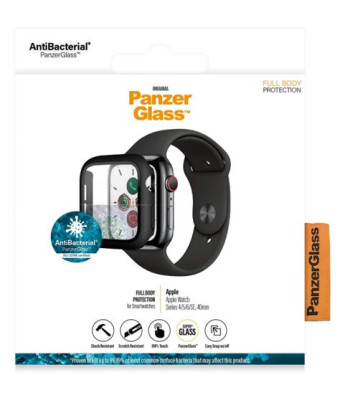PanzerGlass Apple Watch Series 4/5/6/SE - 40mm - Black - Ful