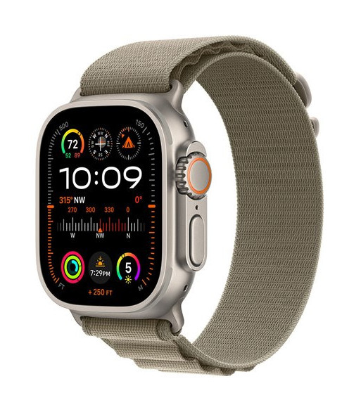 Watch Ultra 2 GPS + Cell. 49mm Titanium Case / Olive Alpine Watch Ultra 2 GPS + Cell. 49mm Titanium Case / Olive Alpine