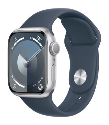 Watch Series 9 GPS 41mm Silver Aluminium Case / Storm Blue S