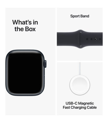 Watch Series 9 GPS 45mm Midnight Aluminium Case / Midnight S