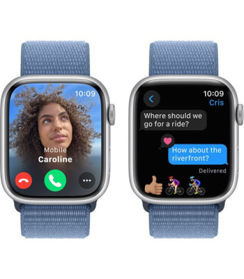 Watch Series 9 GPS 45mm Silver Aluminium Case / Winter Blue