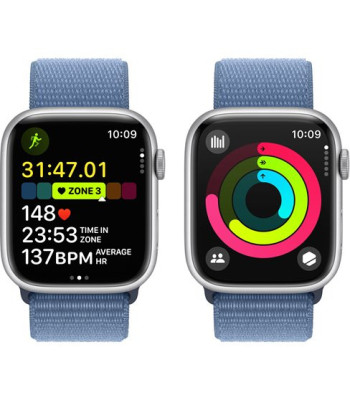 Watch Series 9 GPS 45mm Silver Aluminium Case / Winter Blue