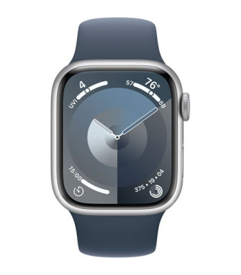 Watch Series 9 GPS + Cell. 41mm Silver Alu. Case / Storm Blu