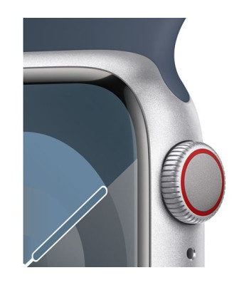 Watch Series 9 GPS + Cell. 41mm Silver Alu. Case / Storm Blu