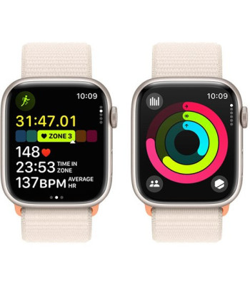 Watch Series 9 GPS + Cell. 45mm Starlight Aluminium Case / S