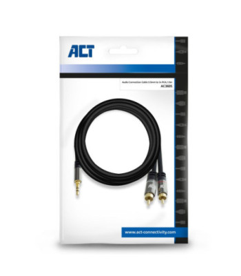 Audio Connection Cable 3.5mm to 2x RCA 1.5m
