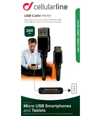  Micro USB - Lade- og datakabel