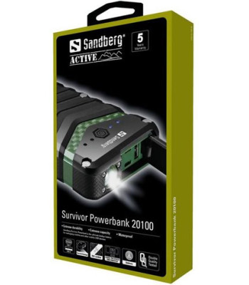 Sandberg Survivor Powerbank 20100 - Powerbank